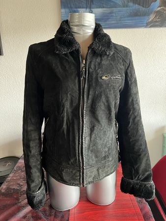 Veste d'hiver chaude NaF Naf en daim authentique, M