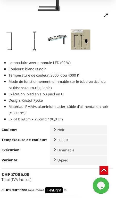 Lampade: Lampadaire – Usato da Courrendlin venduto da isa_8t5z 3