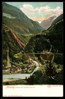 AK Amsteg, Gesamtansicht, Blick ins Maderauertal
