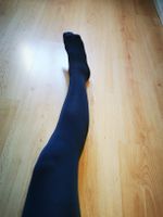 Dichte blickdichte Strumpfhose schwarz Grösse S/M