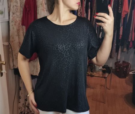 Schickes Damen T-Shirt mit Muster, Grösse XL - Top Zustand