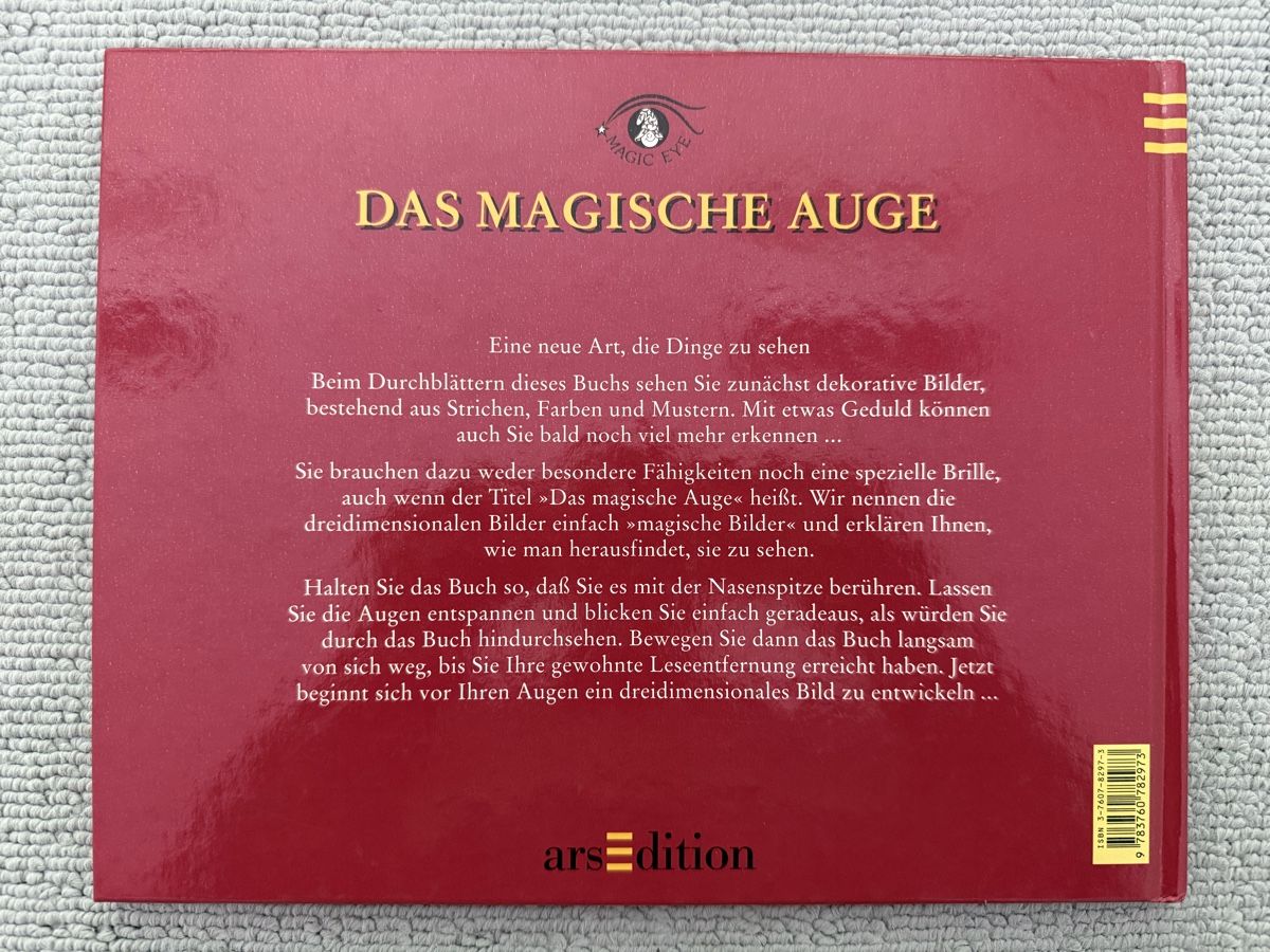 Libri: ///Das Magische Auge, Illusionsbilder/// – Usato da Birmenstorf AG venduto da Pat_roll 3