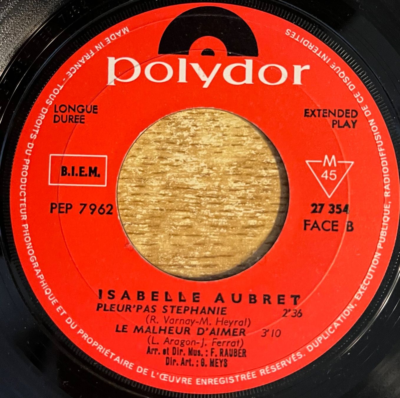Dischi in vinile: ISABELLE AUBRET - LA SOURCE - EUROVISION 1968 – Usato da Bussigny venduto da vinyl-pas-cher 3