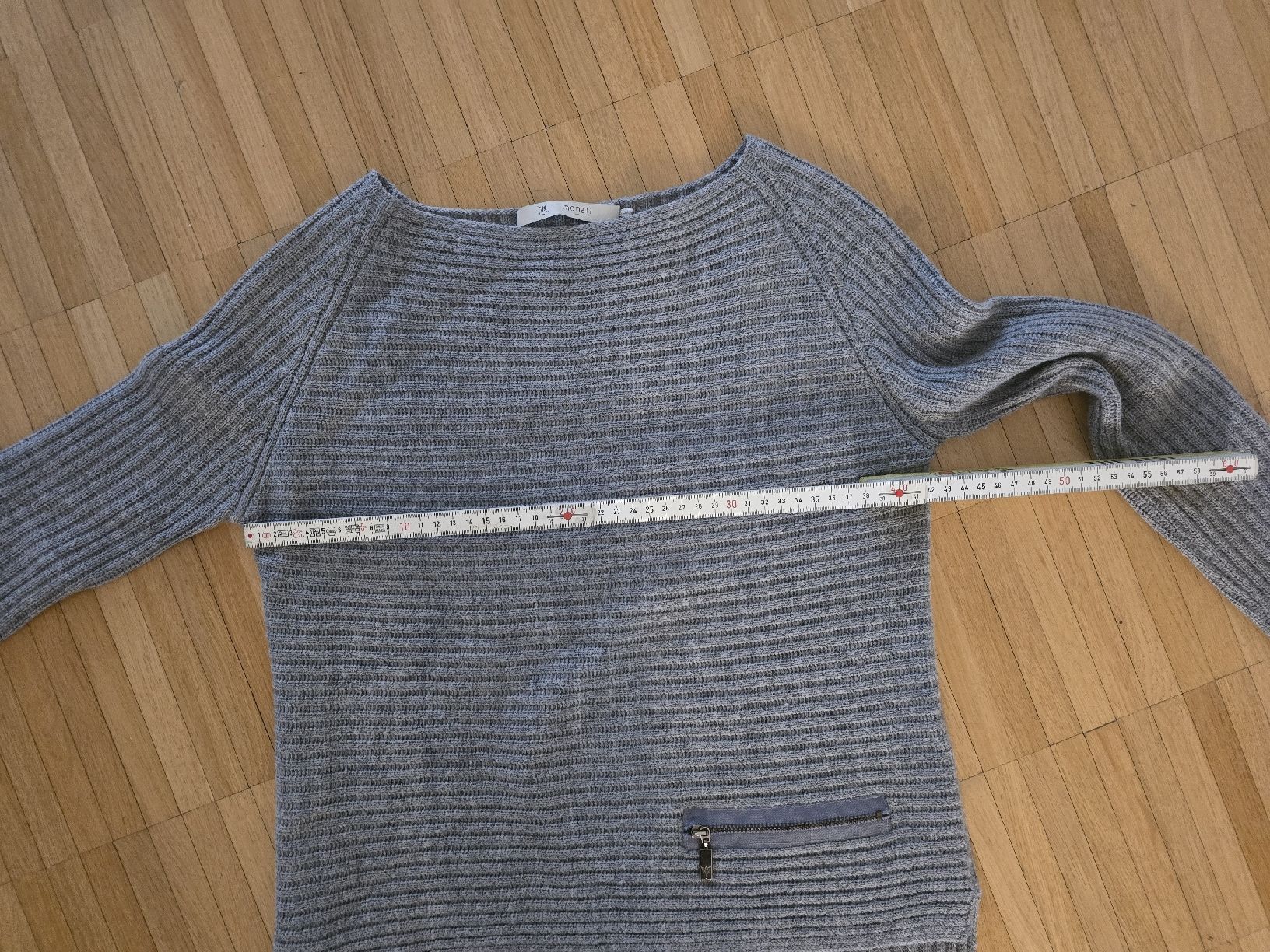 Monari Pullover & Sweatshirts: Grauer/Rosa Monari Strickpullover kuschelig warm – Gebraucht aus Laufenburg von may_r2st 2