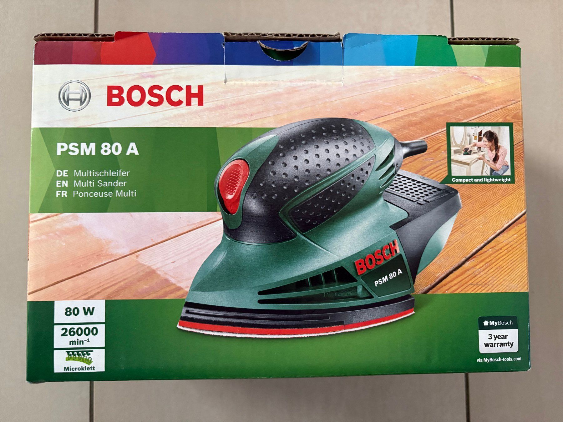 Bosch Smerigliatrici & Lucidatrici: Bosch PSM 80 A Multischleifer – Nuovo e nell'imballaggio originale da Itingen venduto da blindfire