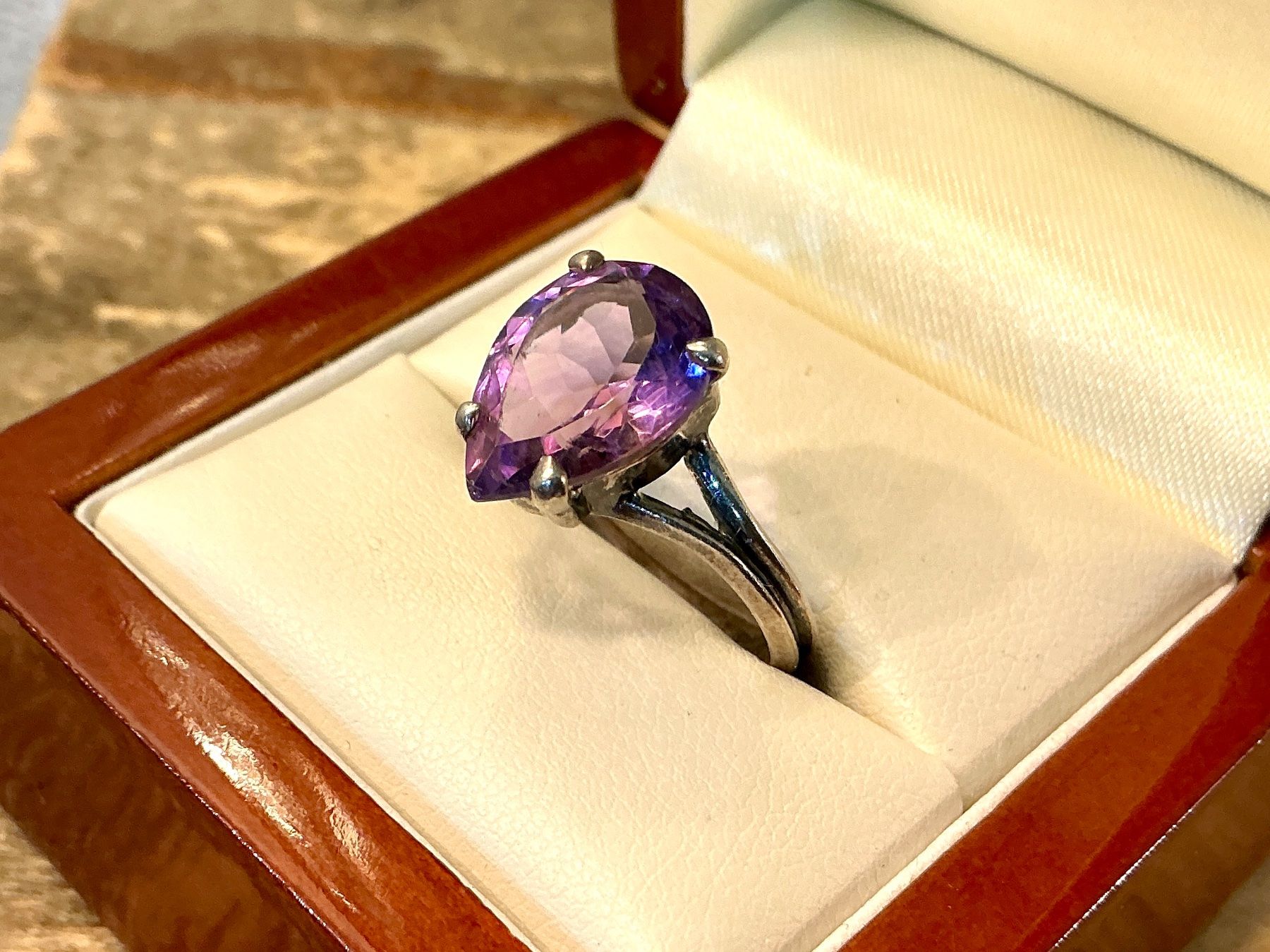 Anelli: VINTAGE RING STERLING 925 AMETHYST, GR.55 – Usato da Biglen venduto da Limarkt 3