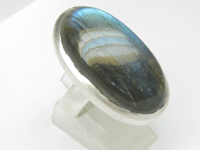 Anelli: Vintage Ring Silber 925 Labradorit Gr. 60 – Usato da Ermatingen venduto da Decovin 3