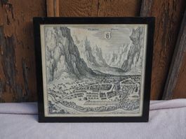 Bild von Glarus, wahrscheinlich Matthäus Merian, ca 1650