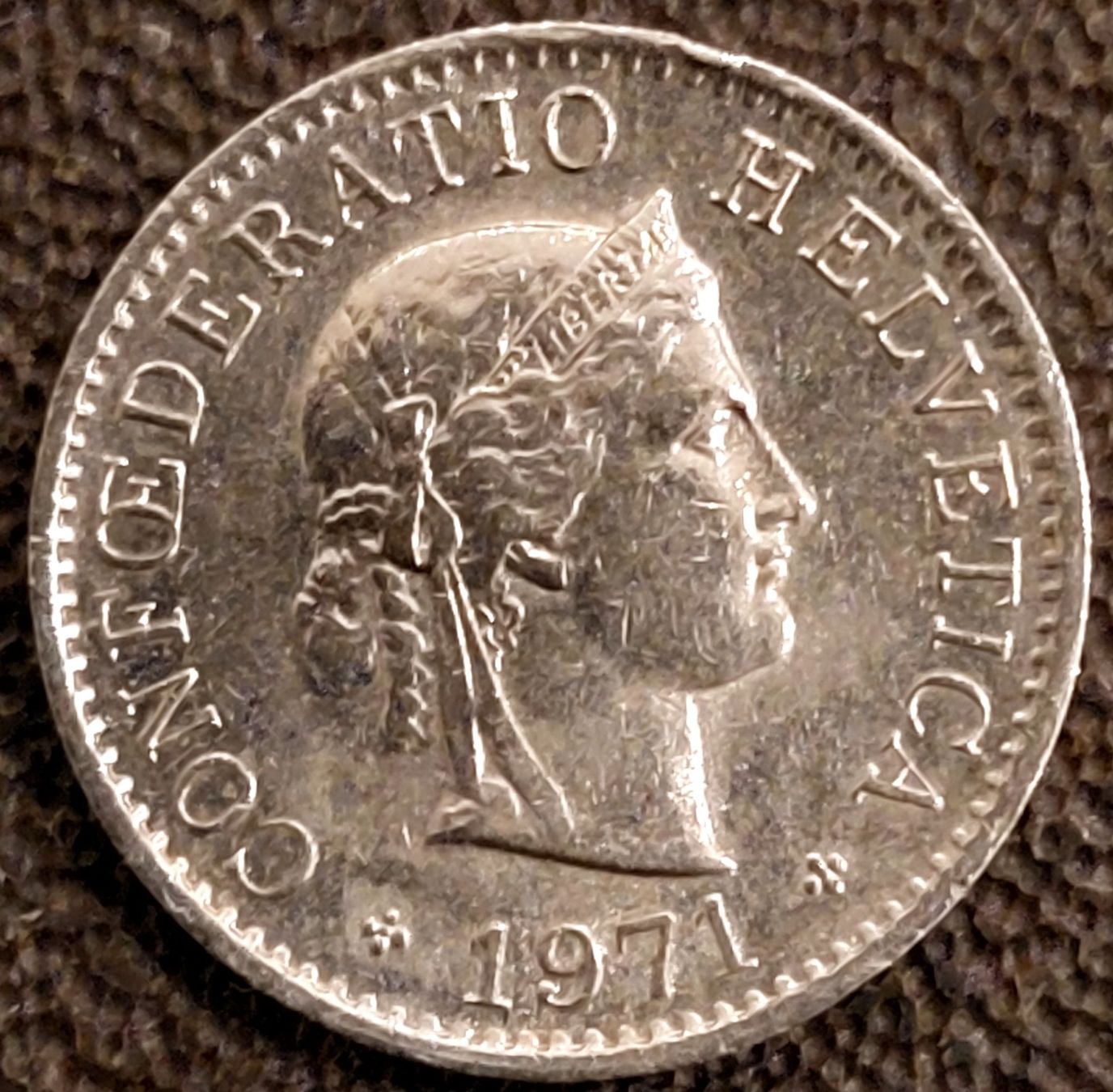 Tutti le monete: 5 Rappen 1971 – Usato da Arch venduto da coinsandmore