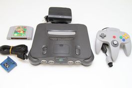 N64 Konsole mit Super Mario 64