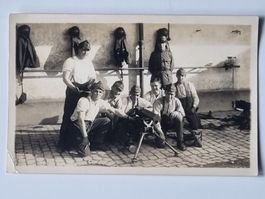 Carte de postale, militaire, mitrailleurs suisses vers 1940