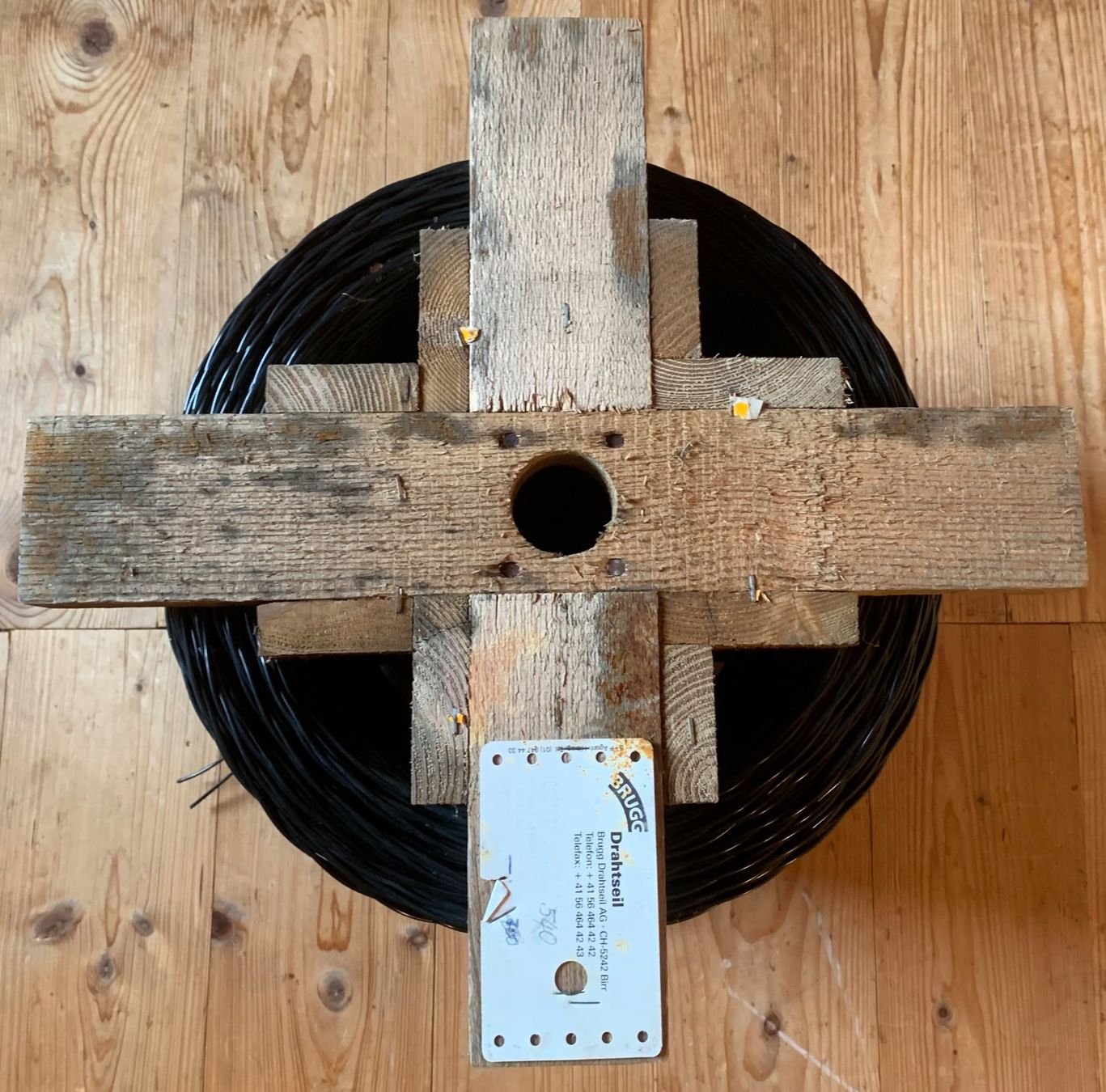 Cavi: Holzhaspel mit Telefondraht F2E der CH Armee – Usato da Goldingen venduto da Bergler012 5