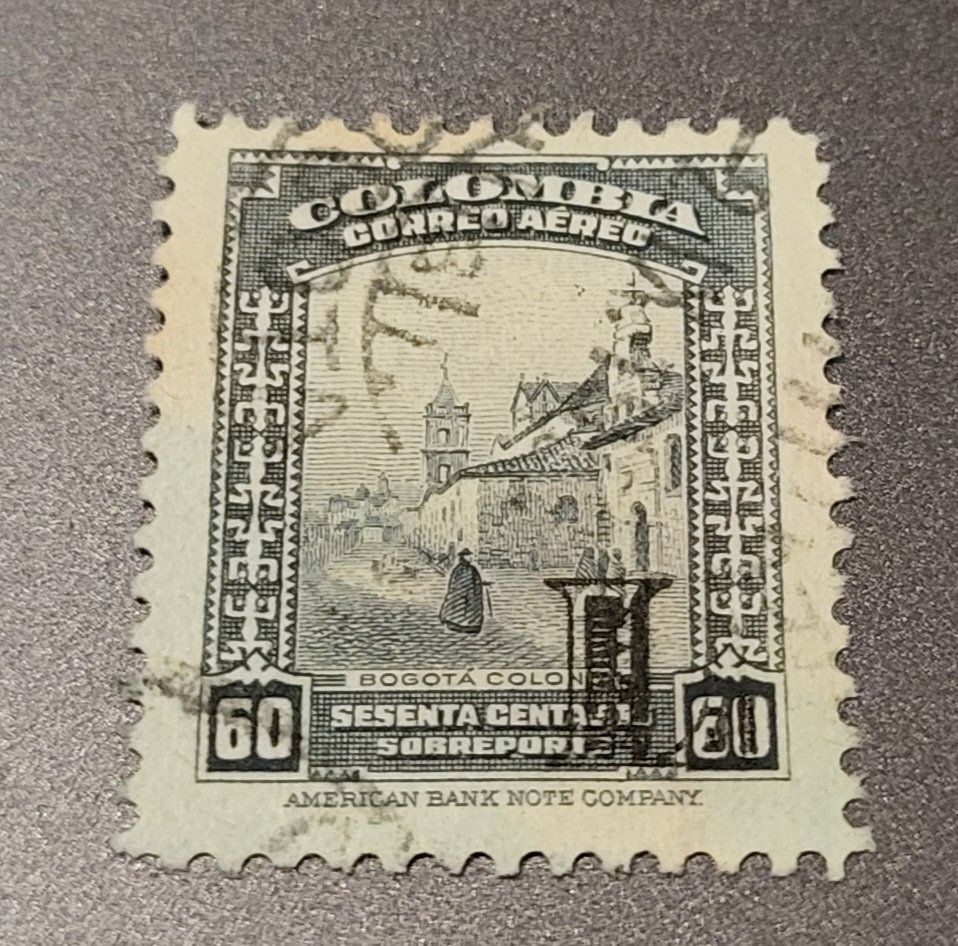 Tous les timbres: Kolumbien 1951 alte briefmarke – D'occasion à St Gallen par Stampsalshobby
