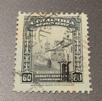 Kolumbien 1951 alte briefmarke