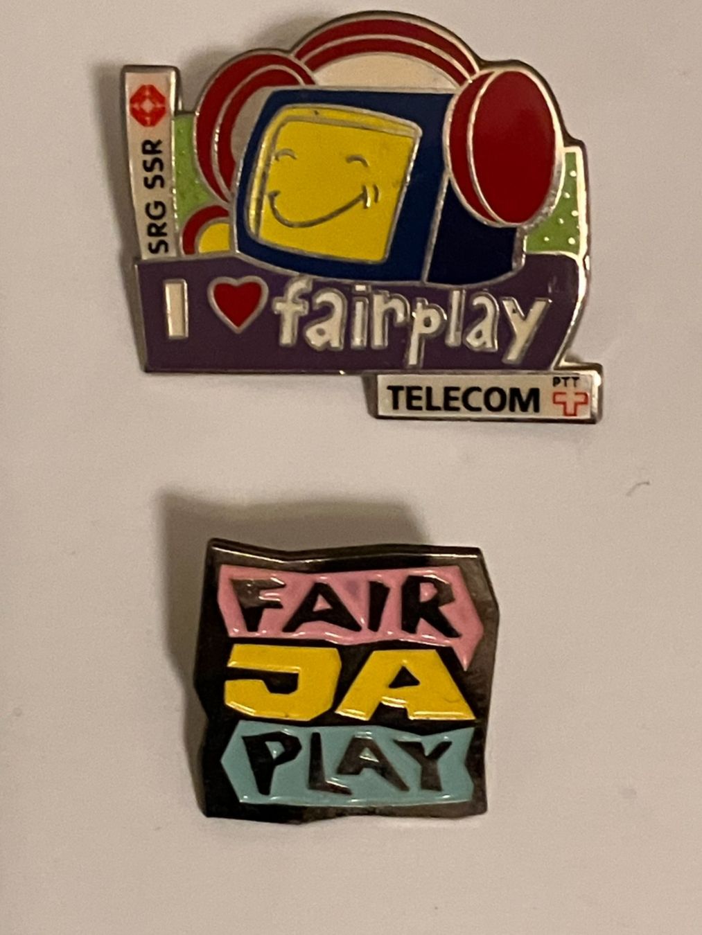 Placchette & Badge: 2 Pin Fairplay – Usato da Basel venduto da djwwpp