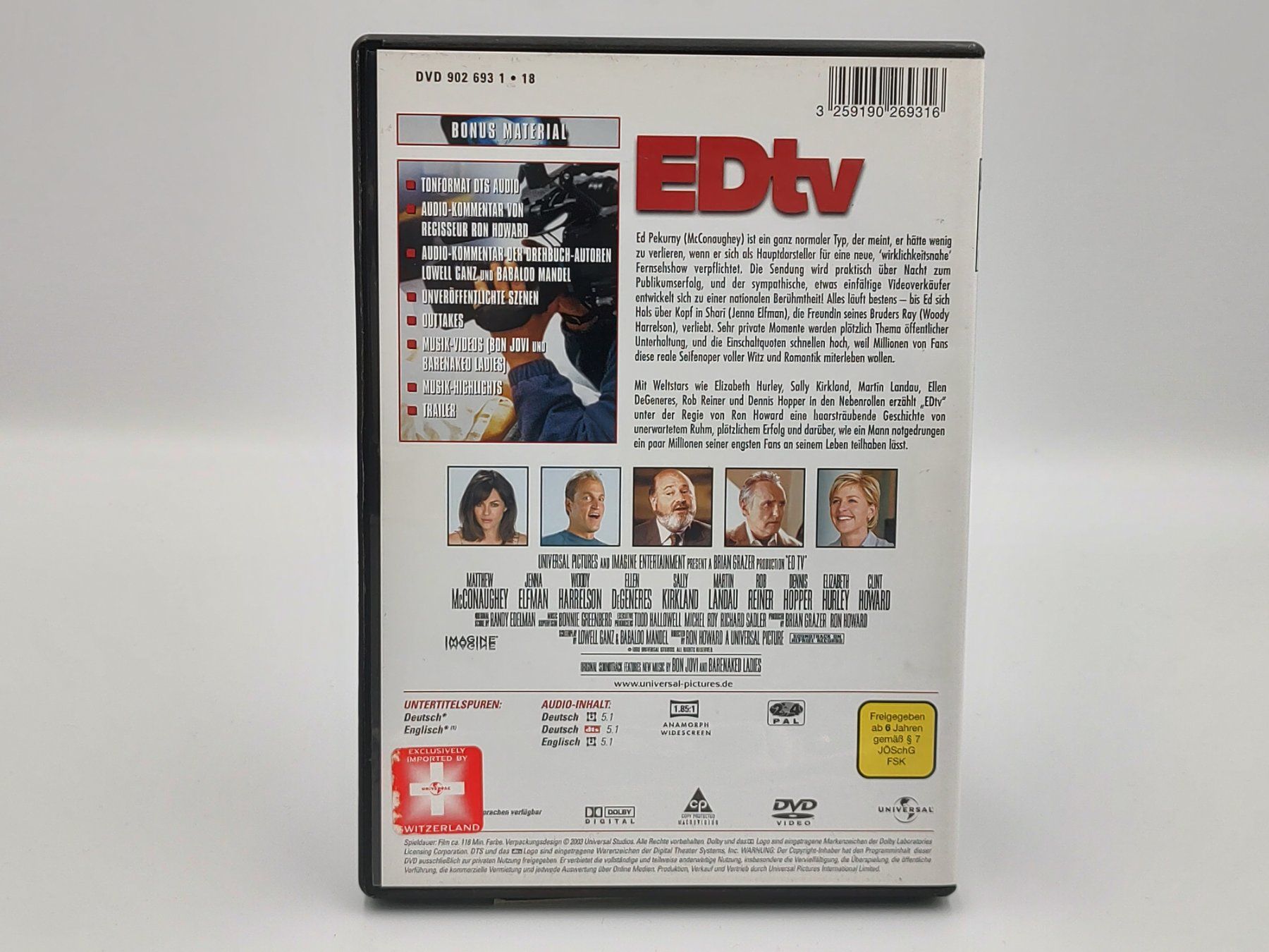 Tutti i DVDs: EDTV - Versand nur CHF 2.50! – Usato da Siblingen venduto da goodprice24 1