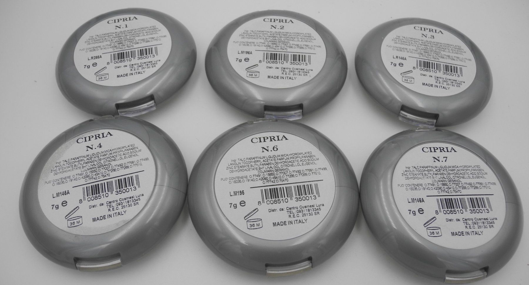 Make-up: Luna Cosmetics 6 Stk. Compact Pouder Cipria, Nr. g4 – Neu (gemäss Beschreibung) aus Kottwil von Crazyrolf 2