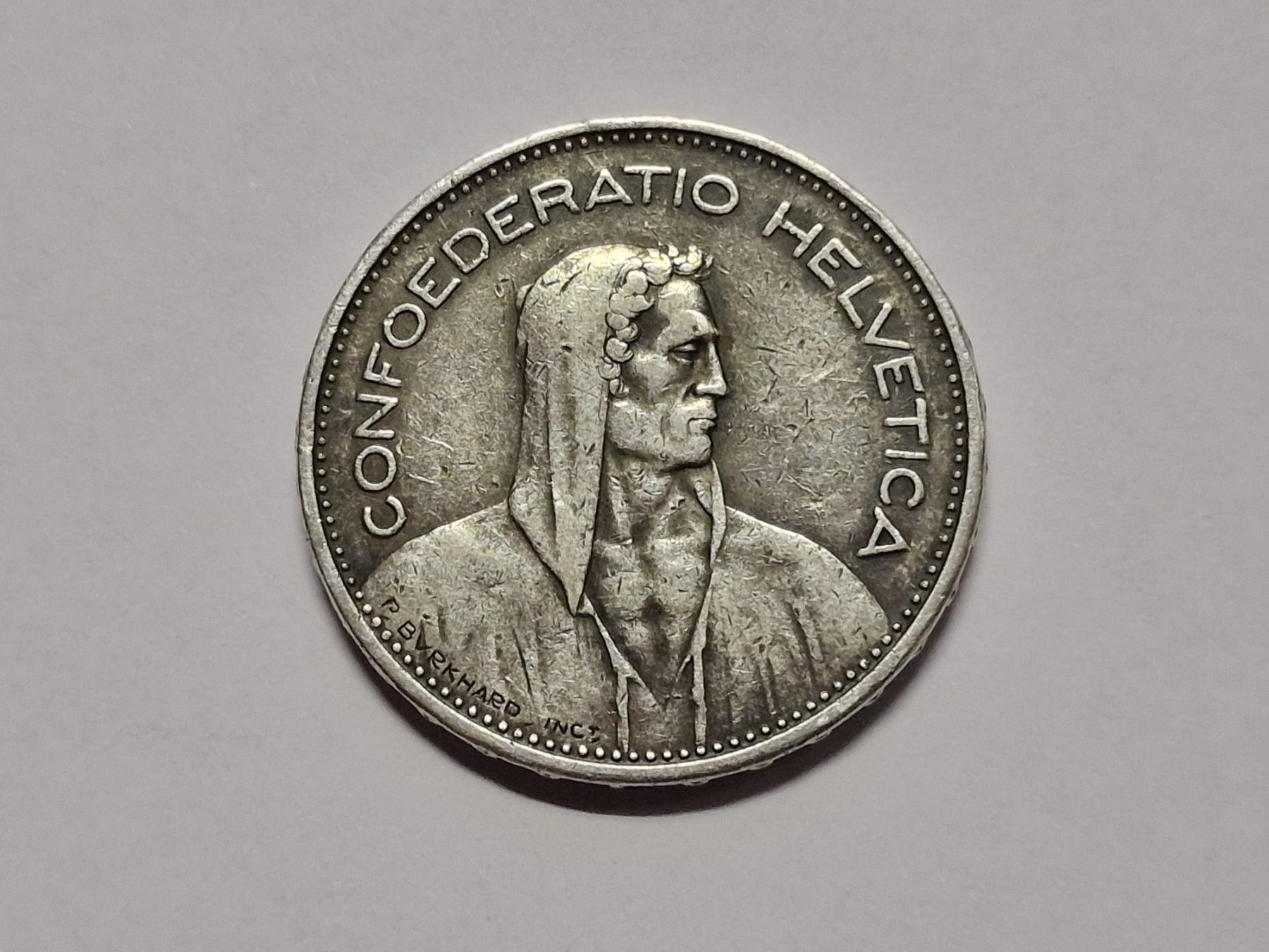 Alle Münzen: 5-Franken 1932 silber. – Gebraucht aus Zürich von Moreira01 2