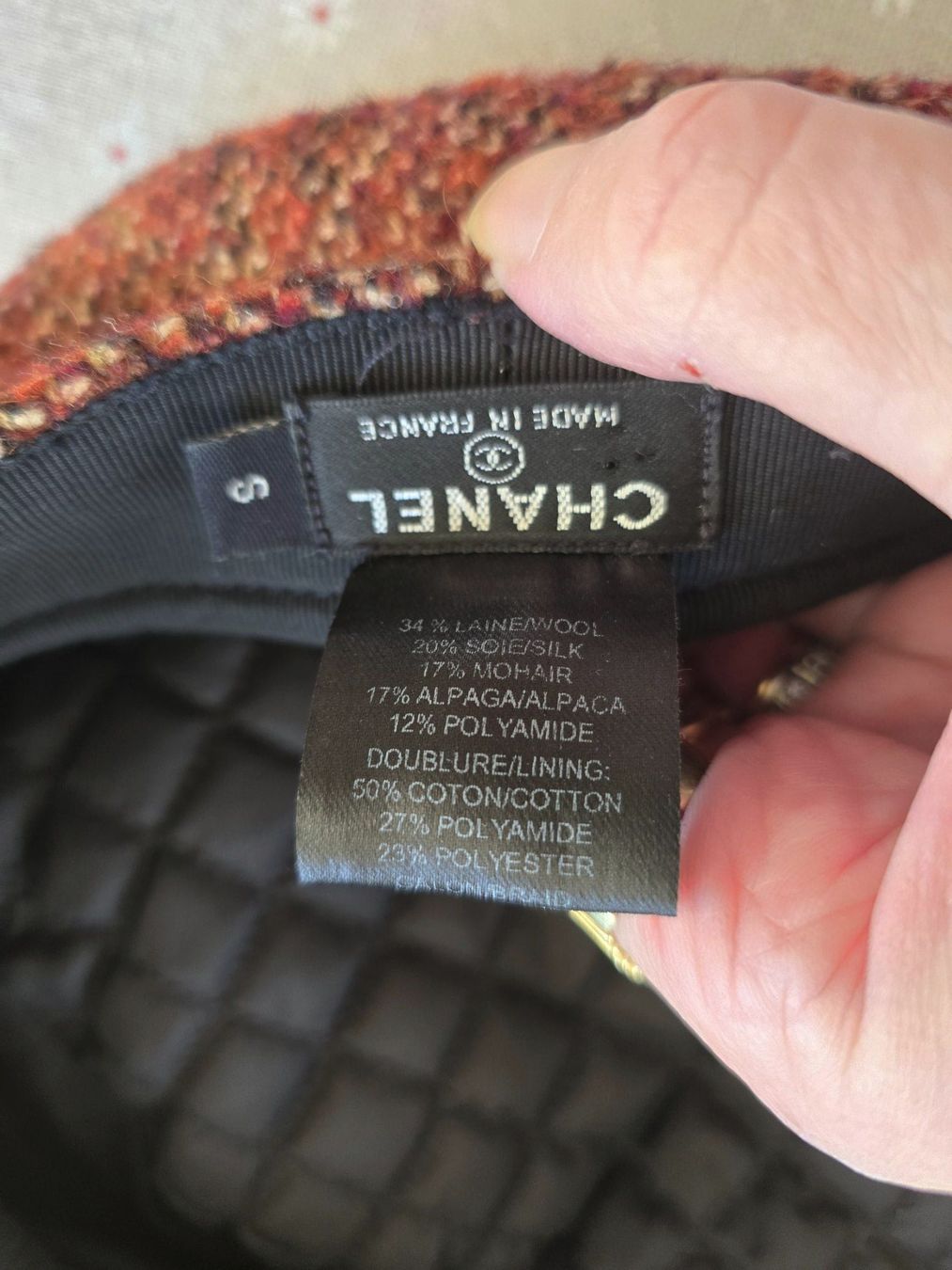 Chanel Copricapi, berretti & cappellini: Chanel Schirmmütze in Tweed – Usato da Bottmingen venduto da sandy_2 6