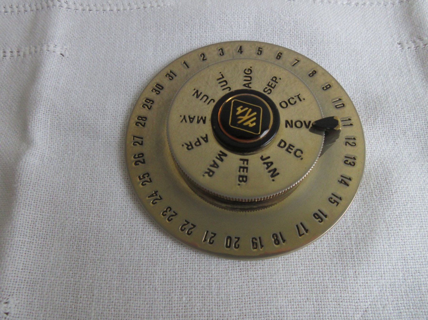 Calendari: Ewiger Kalender / Dauerkalender, Gold Plated – Usato da Binningen venduto da mondoantico 4