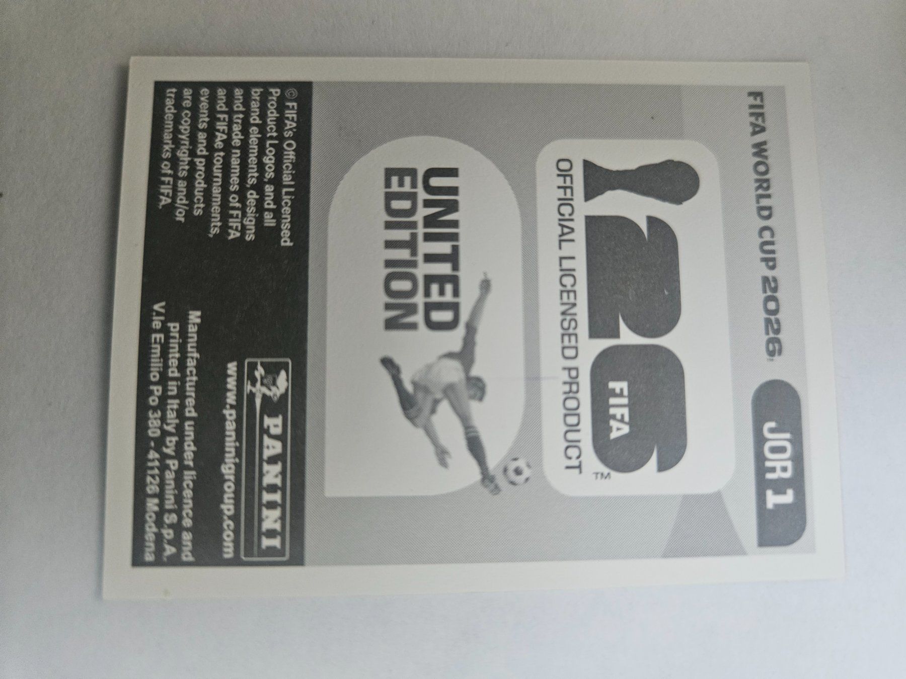 Panini Carte collezionabili: JOR 1 – Usato da Würenlingen venduto da Dinli 1