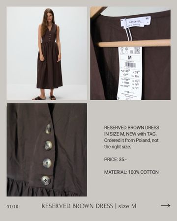 RESERVED BROWN SUMMER DRESS
