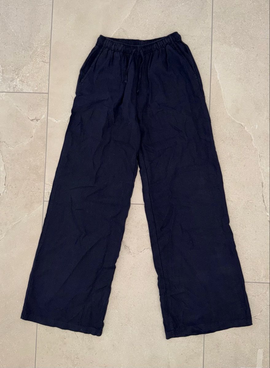Pantaloni: Leinenhose Dunkelblau Grösse M – Usato da Illnau venduto da koko_33