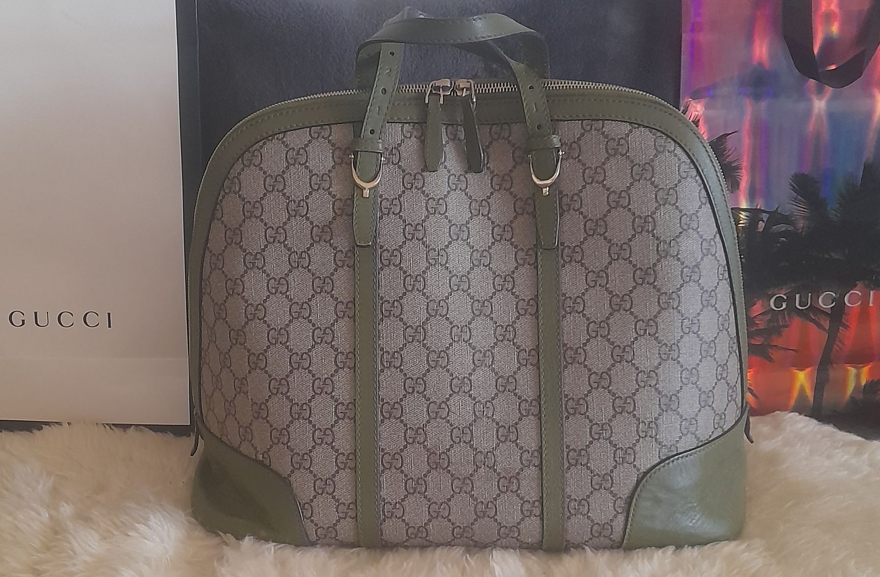 Gucci Borse da donna: Sac Gucci en toile et cuir.  – Usato da Lausanne venduto da Glam-Luxe 9