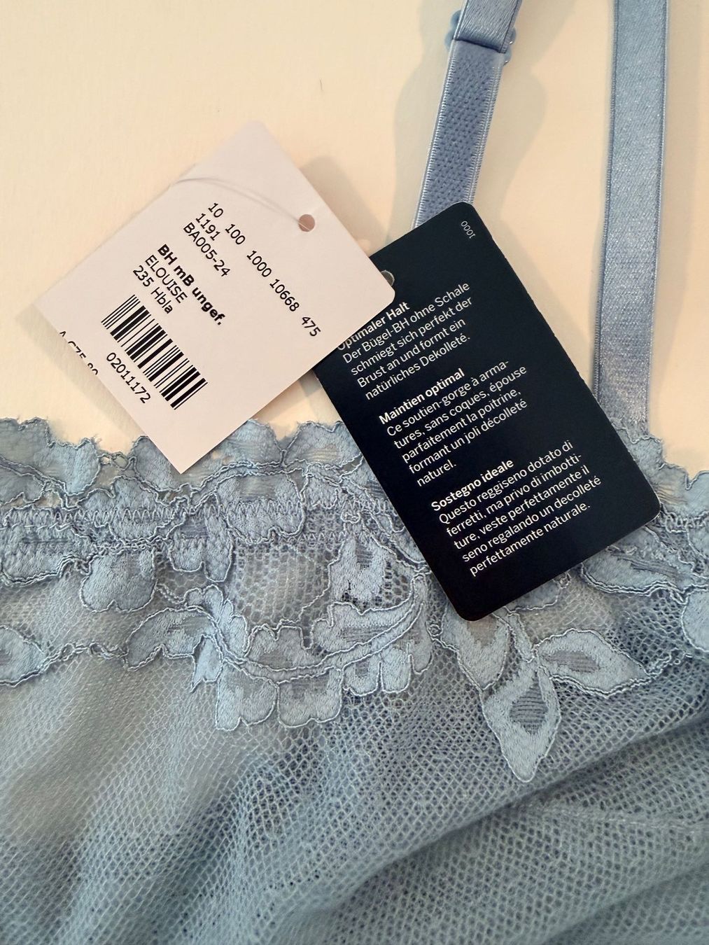 Beldona Altra biancheria intima: BELDONA, BH ELOUISE, Grösse 75C, Farbe Hellblau – Nuovo e nell'imballaggio originale da Rudolfstetten venduto da gst_g7xl 4