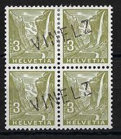 1934, Z/194 x 4, VIERERBLOCK STAB-0 VINELZ, SCHÖN