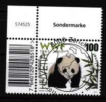 2011, SONDERMARKE 50 JAHRE WWF, ET-VOLLSTEMPEL, 3.3.2011