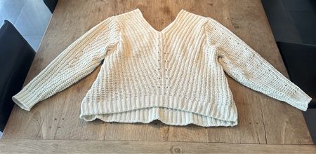 H&M Damen Winterpullover Strickpulli Grösse XS Off-White Cre
