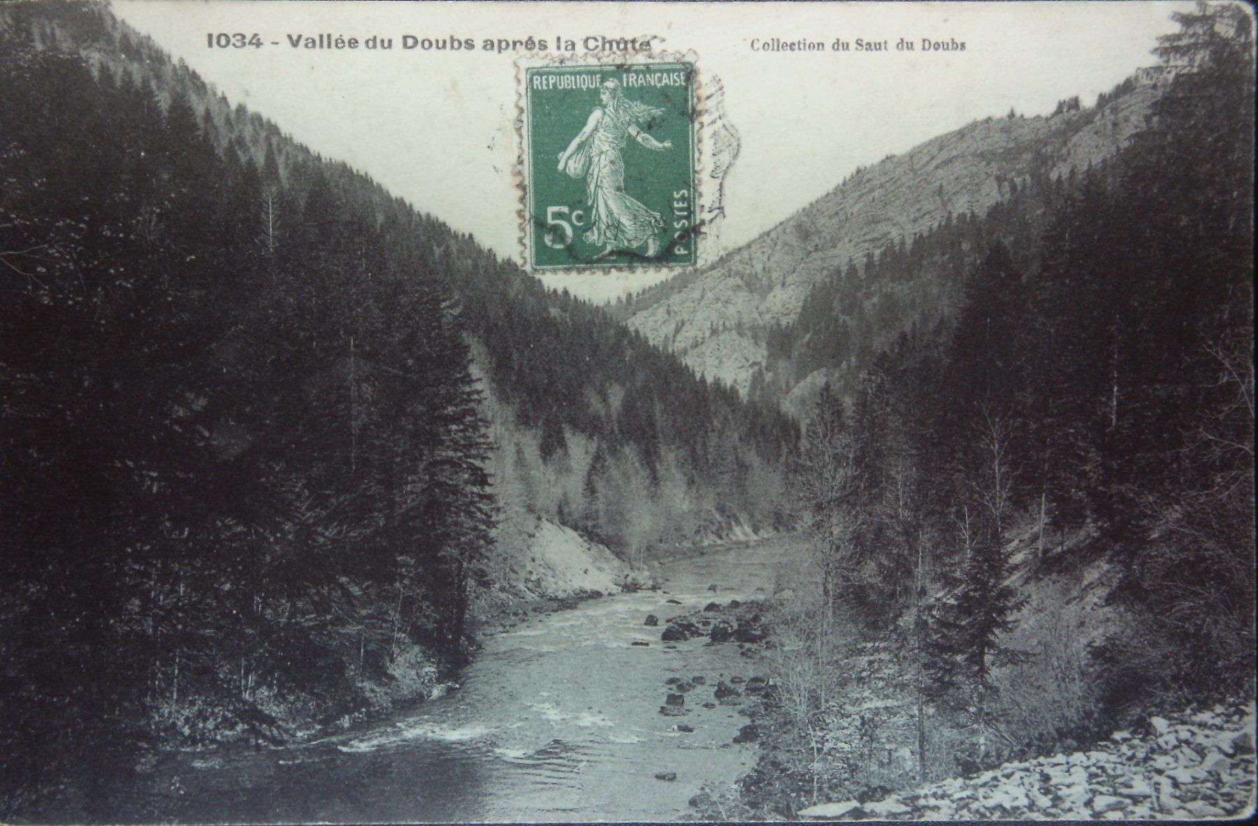 Ansichtskarten: Moron avant le barrage du Chatelot – Gebraucht aus Le Locle von Roger46