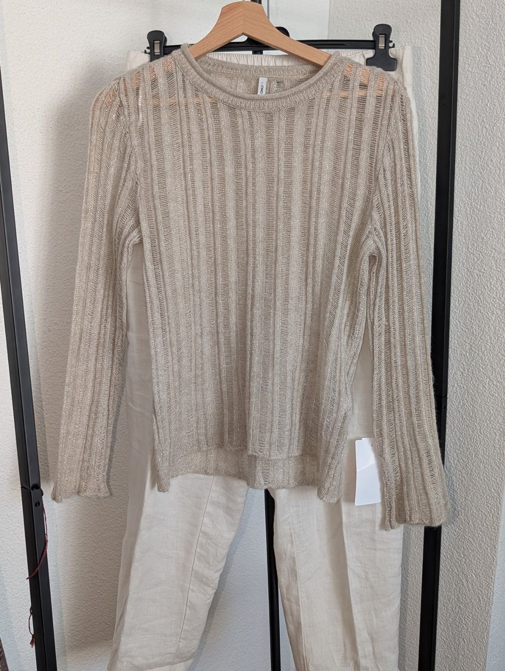 Only Pullover & Sweatshirts: leichter Strickpullover, beige-gold, Gr. M/L, neu – Neu und originalverpackt aus Ermatingen von Hanni_und_Nanni 2