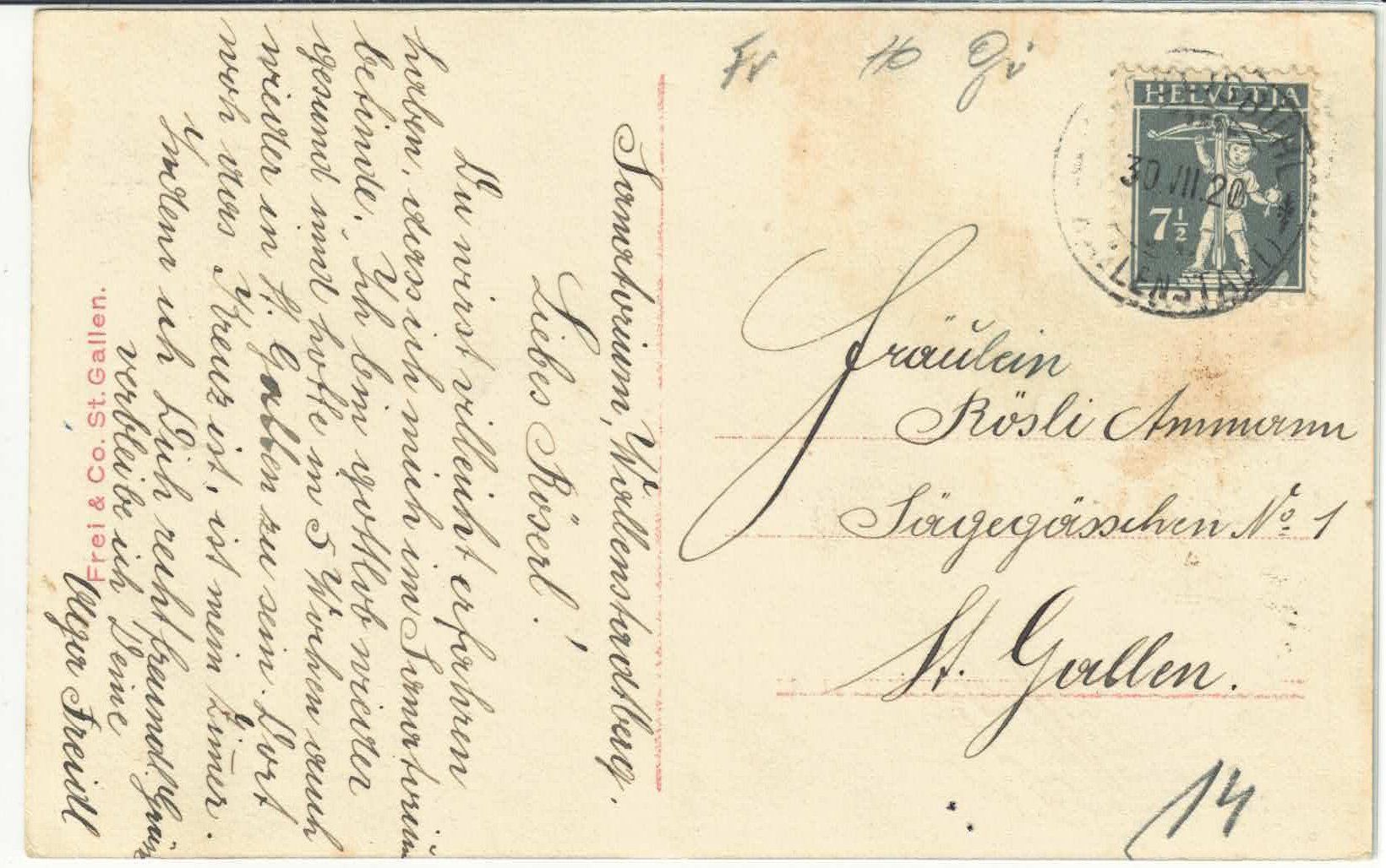 Cartoline postali: Wallenstadtberg - Sanatorium auf Knoblibühl – Usato da Ettingen venduto da Kartenplanet 1
