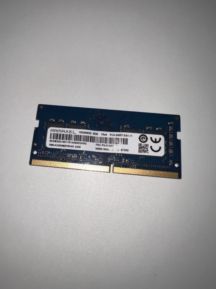 Memoria / RAM: RAMAXEL 8GB DDR4 PC4-2400T RAM Modul – Usato da Altdorf UR venduto da Spetruzzi