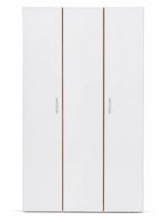 Kinderschrank / Kleiderschrank weiss mit Holz viel Stauraum