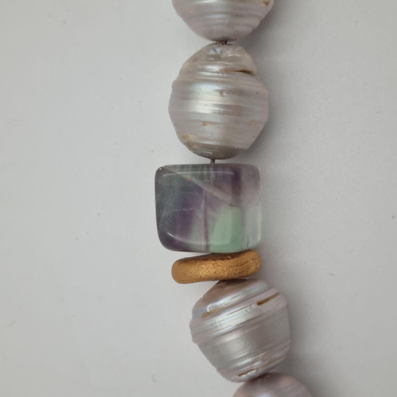 Catenine: Perlenkette mit Fluorit – Usato da Kölliken venduto da ter_lkc7 3