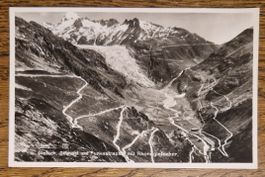 Gletsch, Grimsel- u. Furkastrasse m. Rhonegletscher