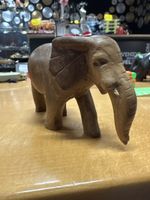 Schöner Holz Elefant Figur Deko Handarbeit 🐘🇨🇭