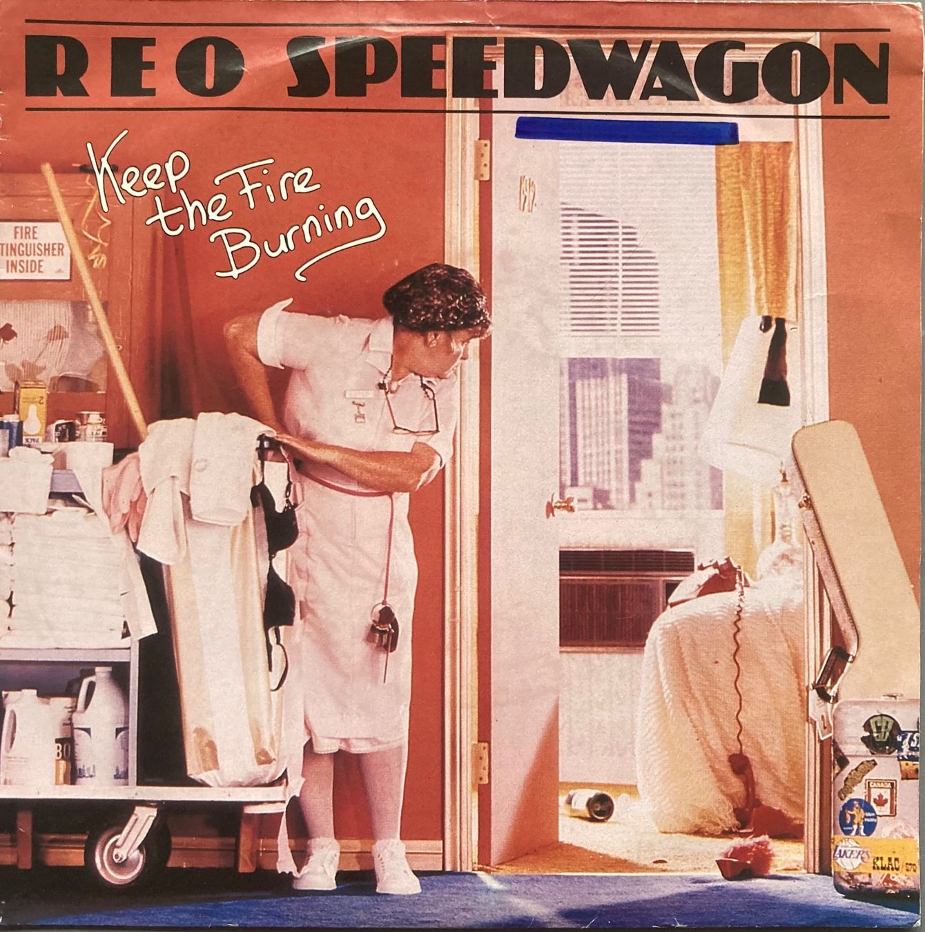 Vinyles: REO SPEEDWAGON - KEEP THE FIRE BURNING – D'occasion à Poliez-Pittet par Newtown-Records