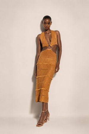 Zara Dress Mustard Color