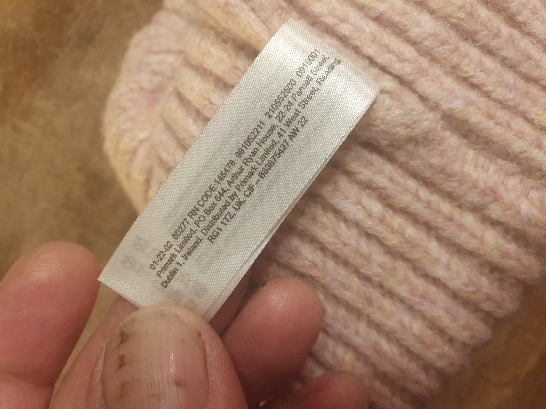 Copricapi, berretti & cappellini: Primark Wollmütze Pink Onesize – Usato da Zürich venduto da loosebone 3