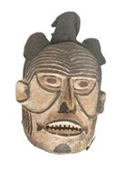 Ancient Igbo. anthropomorphic Mask Nigeria polychrome wood