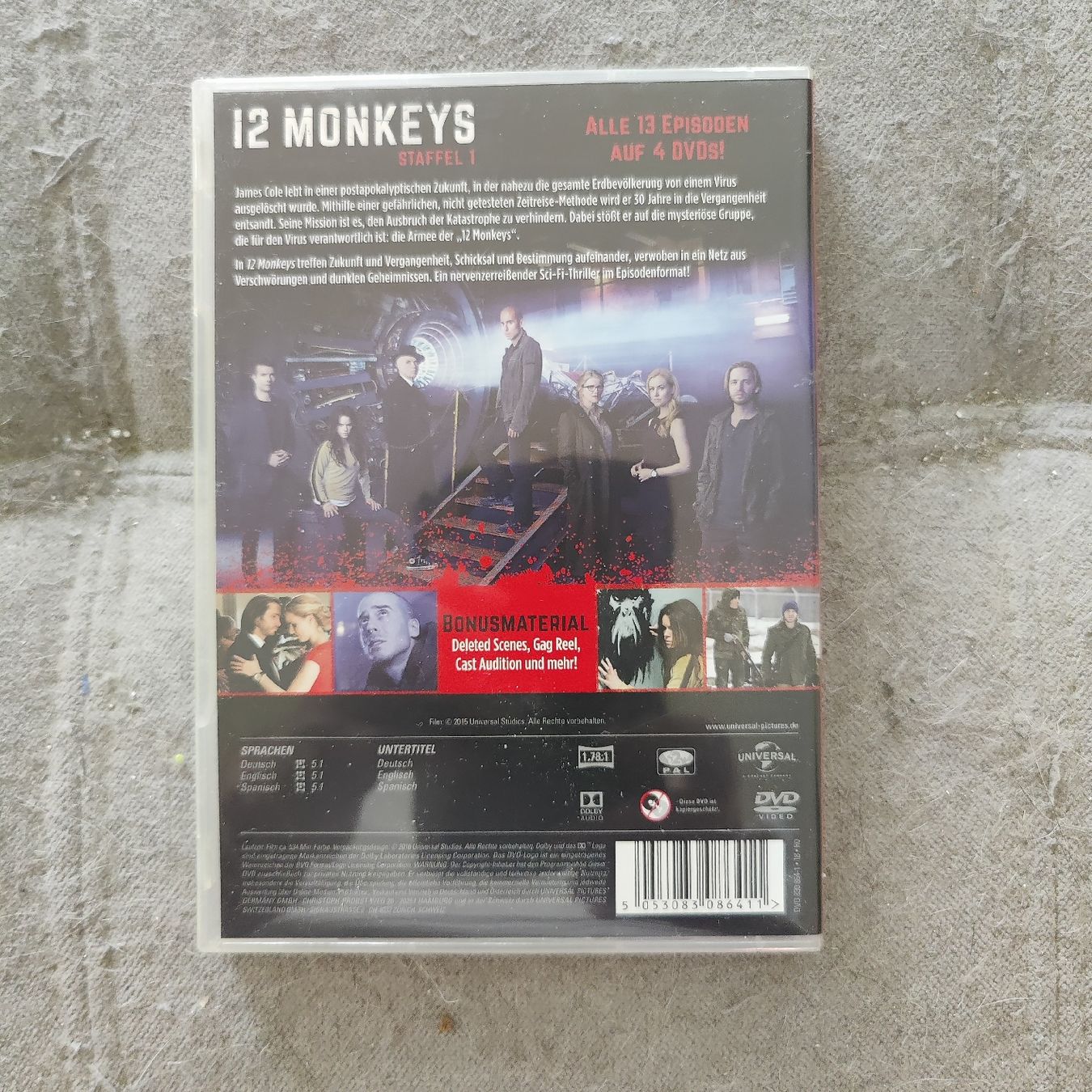 Alle DVDs: 12 Monkeys Staffel 1 deutsch DVD – Neu (gemäss Beschreibung) aus Schwerzenbach von Salamon33 1