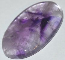 Cabochon L-7343 – Trapiche Amethyst 31,5x19mm - beidseitig p