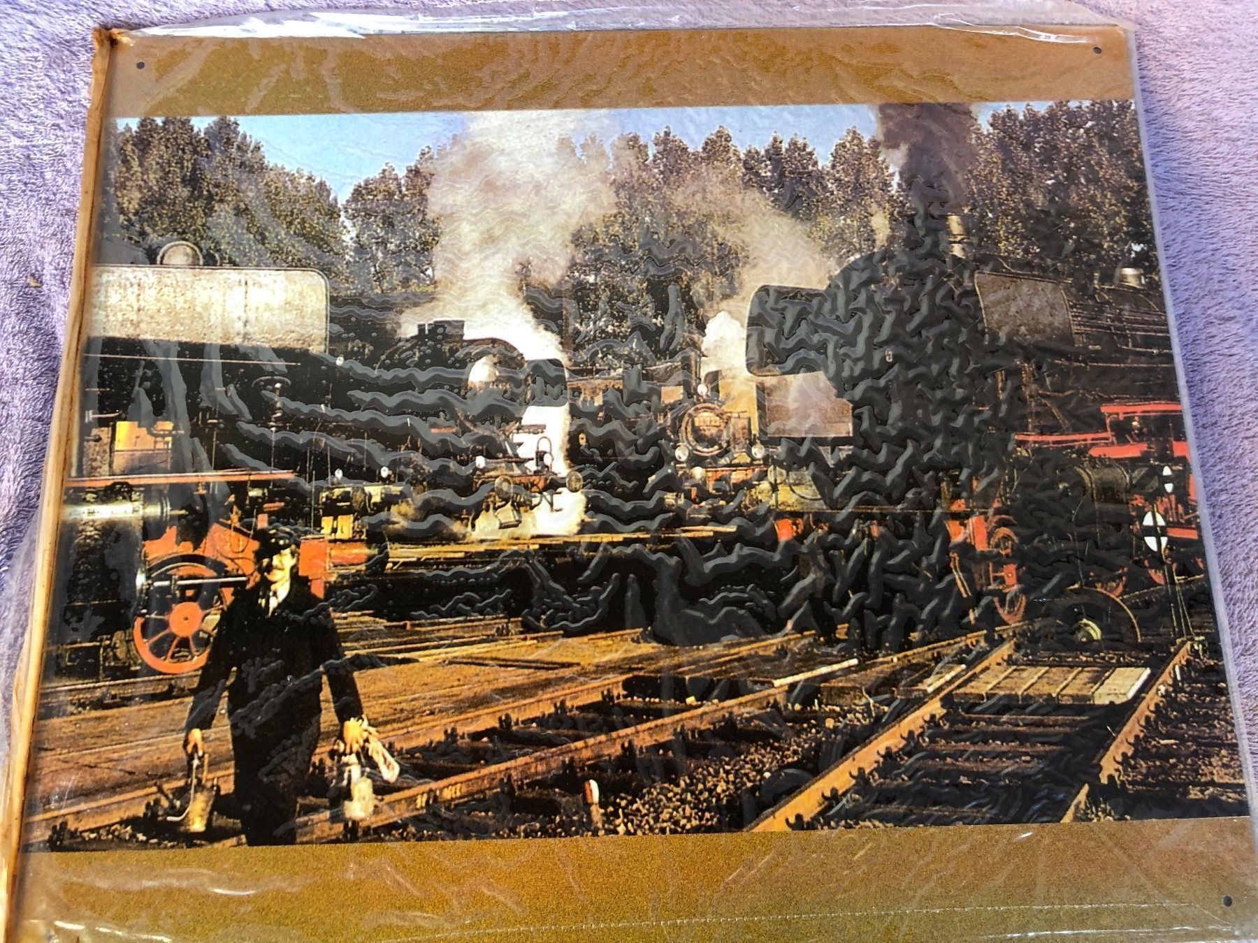 Insegne: Lokomotive Eisenbahn Zug Oldtimer dampf – Nuovo (secondo la descrizione) da Reinach AG venduto da rares75
