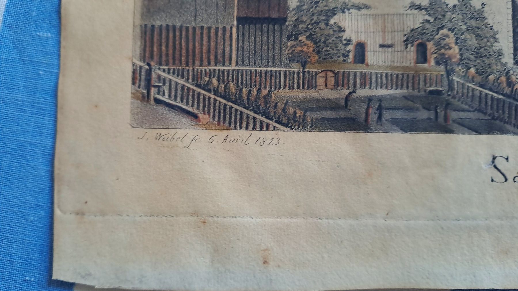 Stiche: SAANEN  JAKOB SAMUEL WEIBEL 1823 – Gebraucht aus LAUSANNE von KWEW 2