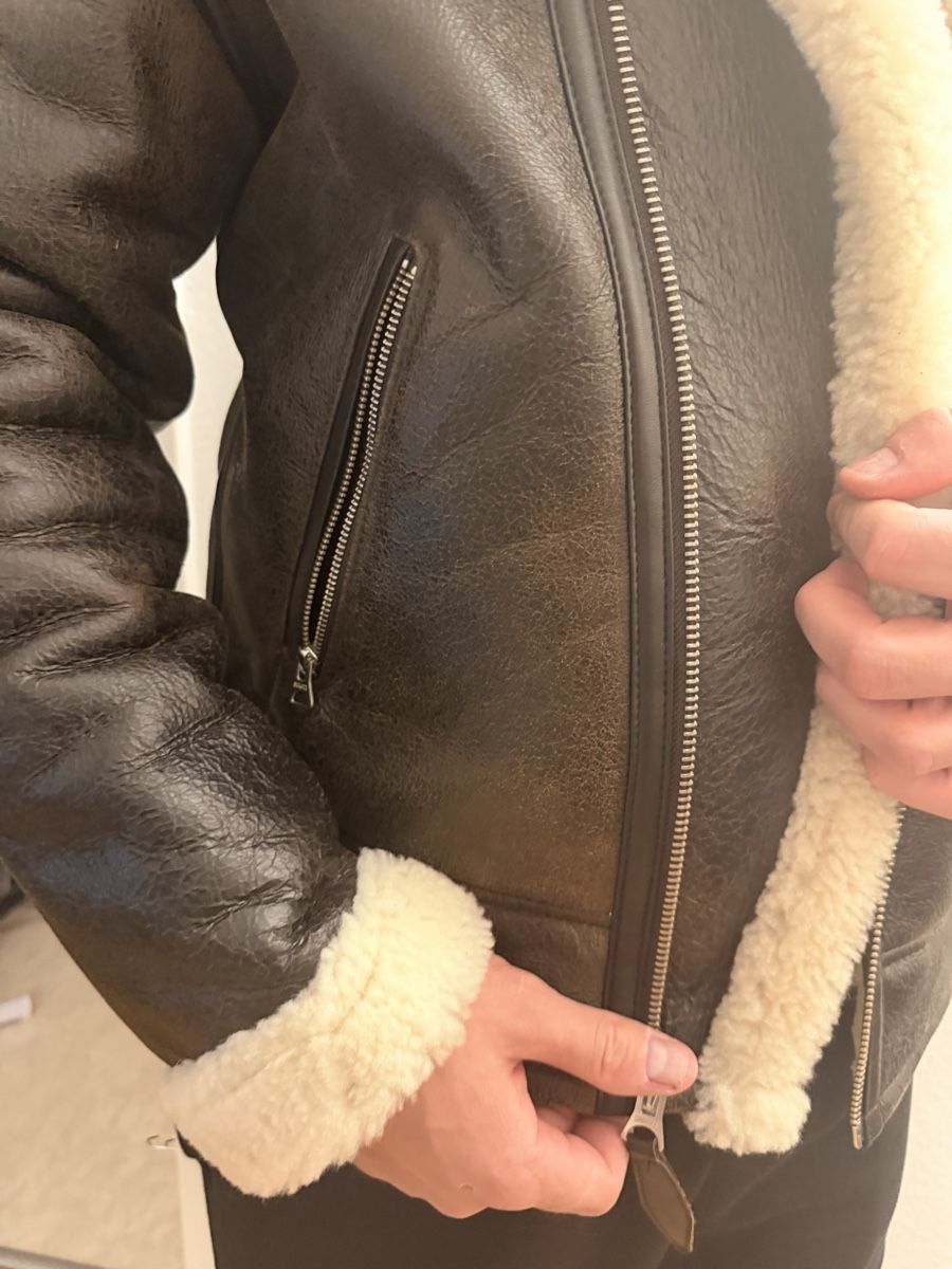 Schott Jacken: Schott Lederjacke braun Grösse XL – Gebraucht aus Baar von eis_6s8g 2