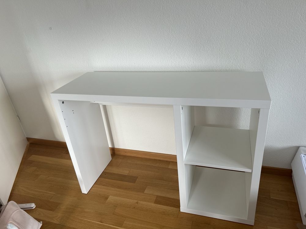 Weisser IKEA Schreibtisch mit Regal Kaufen auf Ricardo